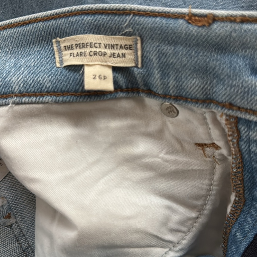Madewell perfect vintage flare crop Jean 26P - Picture 10 of 12